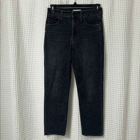 Madewell The Perfect Vintage Crop Jean Size 28 Black Denim - Picture 5 of 14